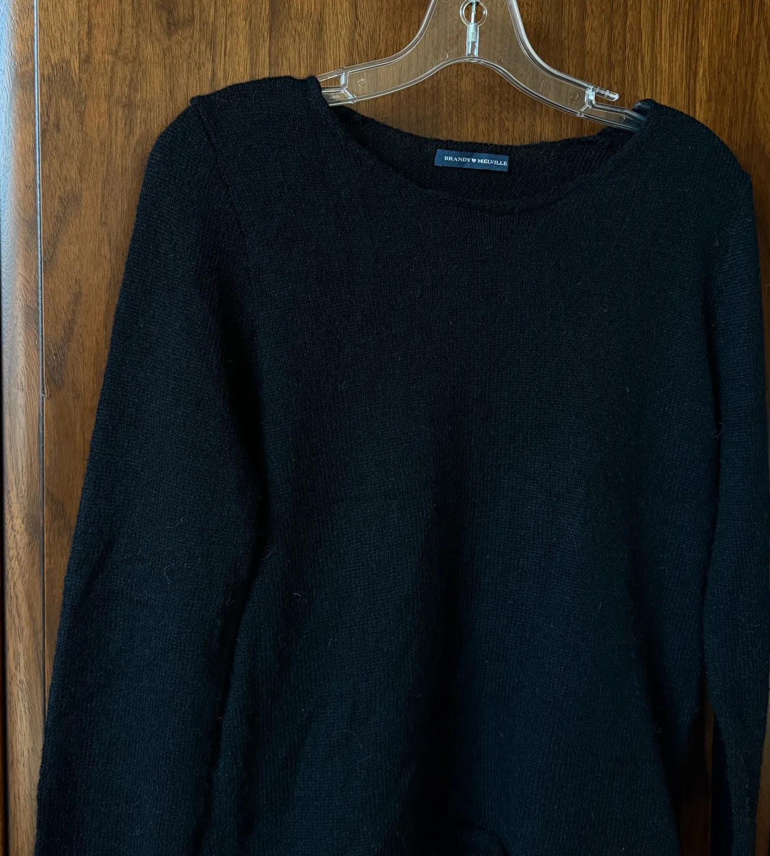 Brandy Melville  Black Knit Sweater - Image 2