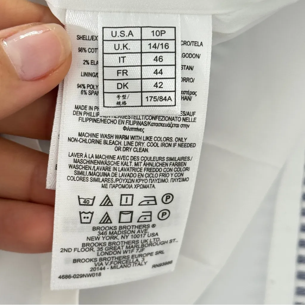 Brooks Brothers Striped Seersucker Sheath Dress - Image 6