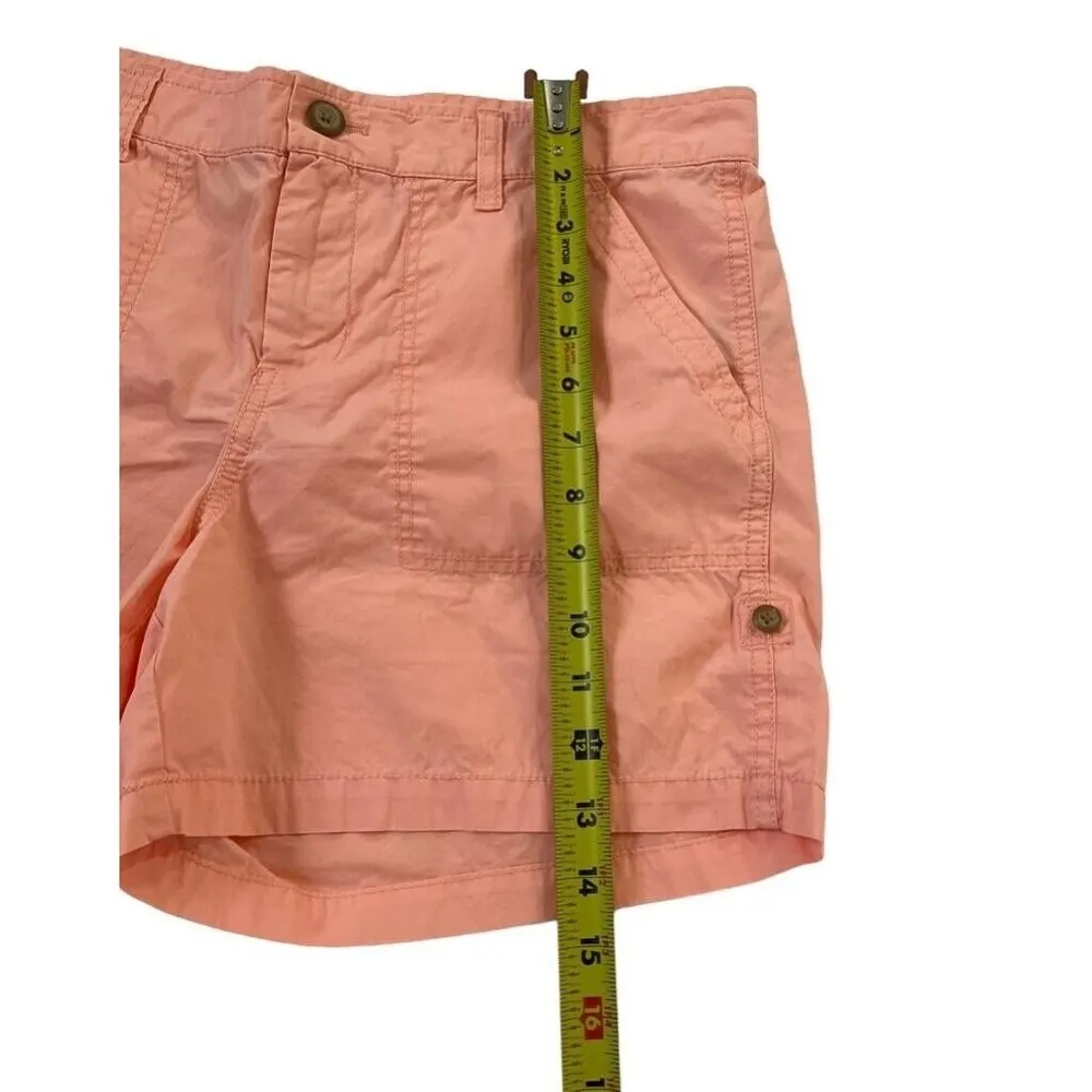 Gap Women Size 6 Peach Skirt Cargo Shorts 20-903 - Image 4