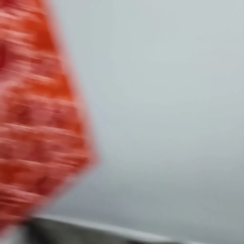 Canvas Tote Bag Orange with Red Heart Design - Image 9