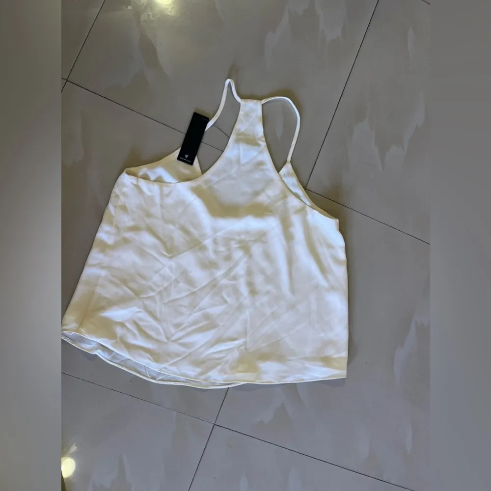 Lulus | Chic Disposition Ivory T-Back Cami Top M Lightweight Summer Tank Beige - Image 11