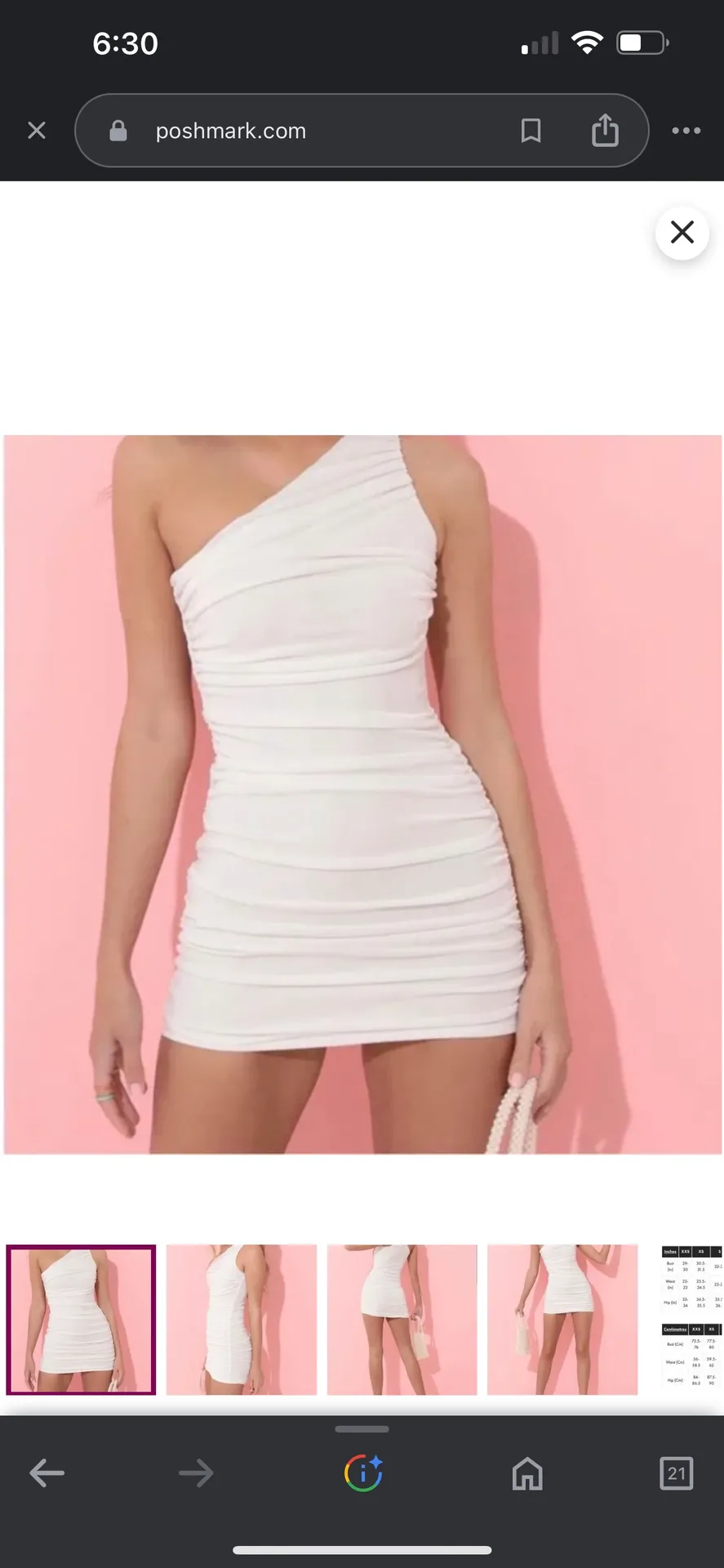 White Grad / Recruitment Dress - Image 2