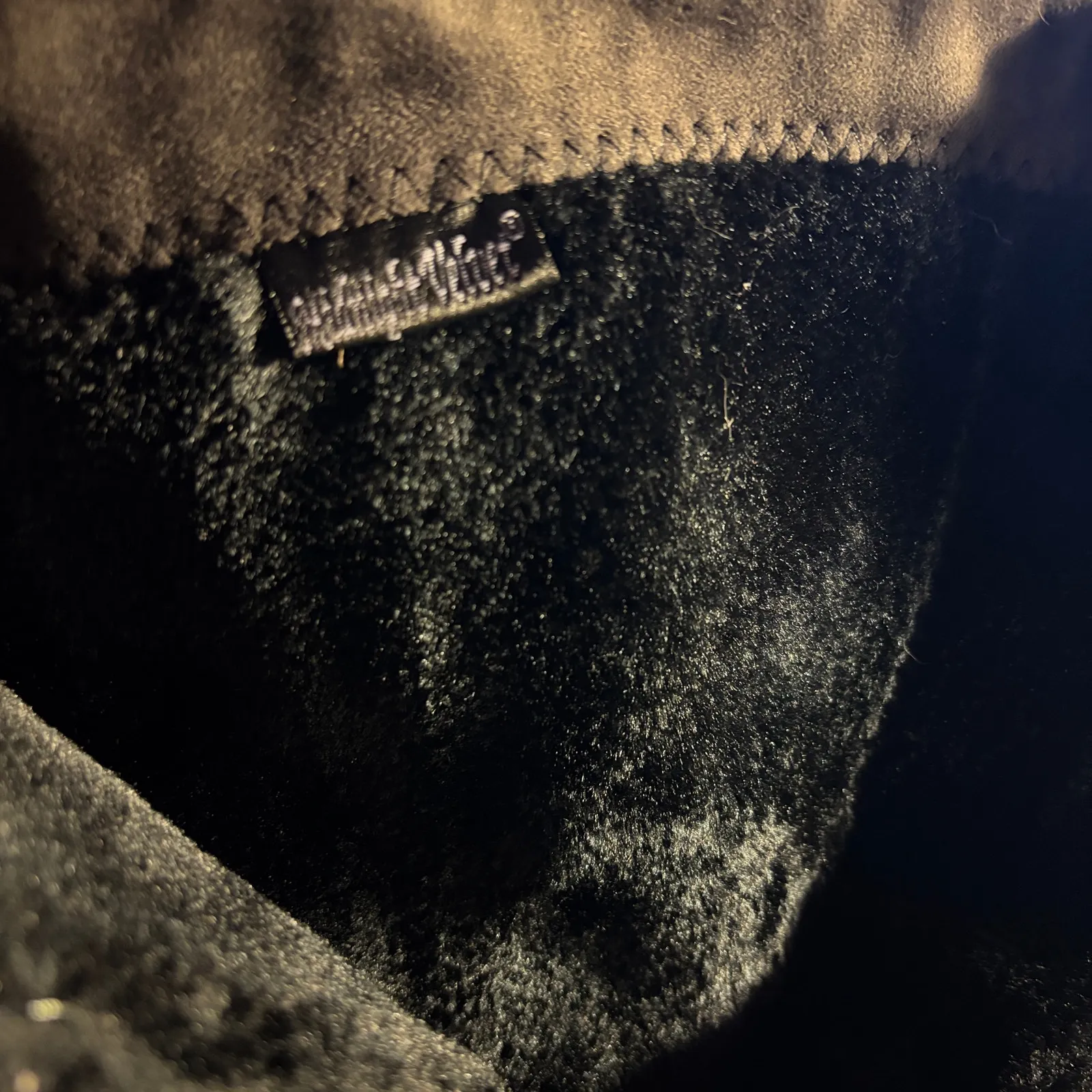 Midnight Velvet Brown Suede Beaded Heeled Boots 9W Size 9 - Image 7