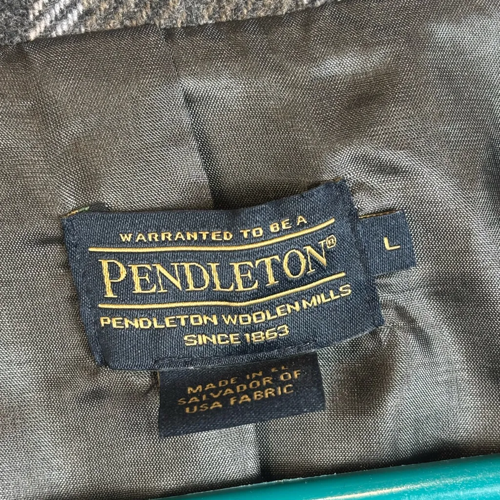 Pendleton Woolen Mills Women’s Wool Cozy Formal Classic Flannel Blazer Sz Large - Image 4