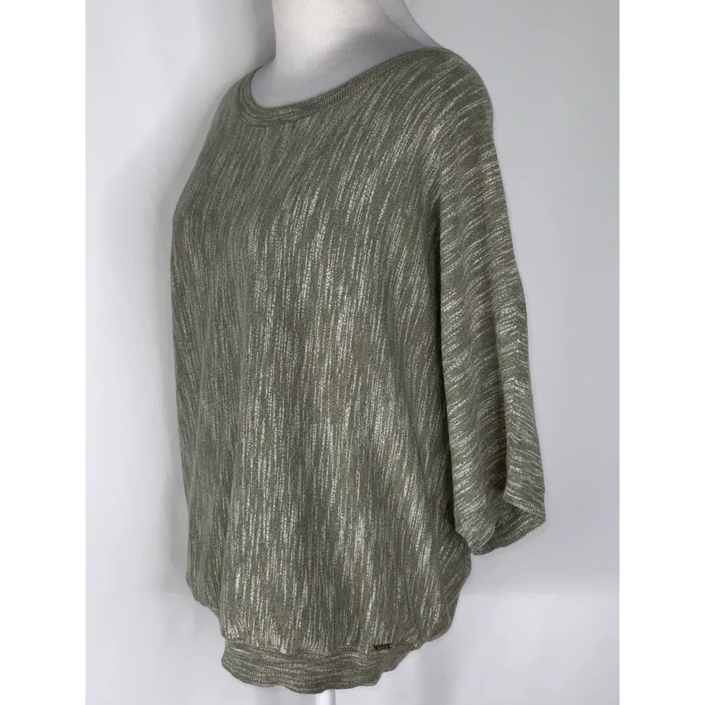 DKNY NWT Jeans Sage & White Soft Dolman Short Sleeve Casual Career Sweater S… - Image 2