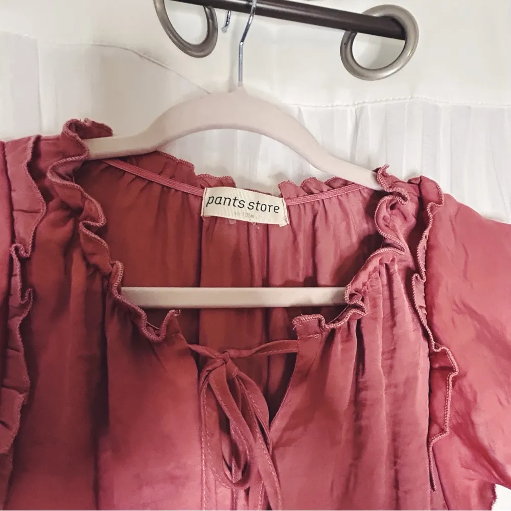 Pink Ruffled Tiered Mini Sundress - Image 3