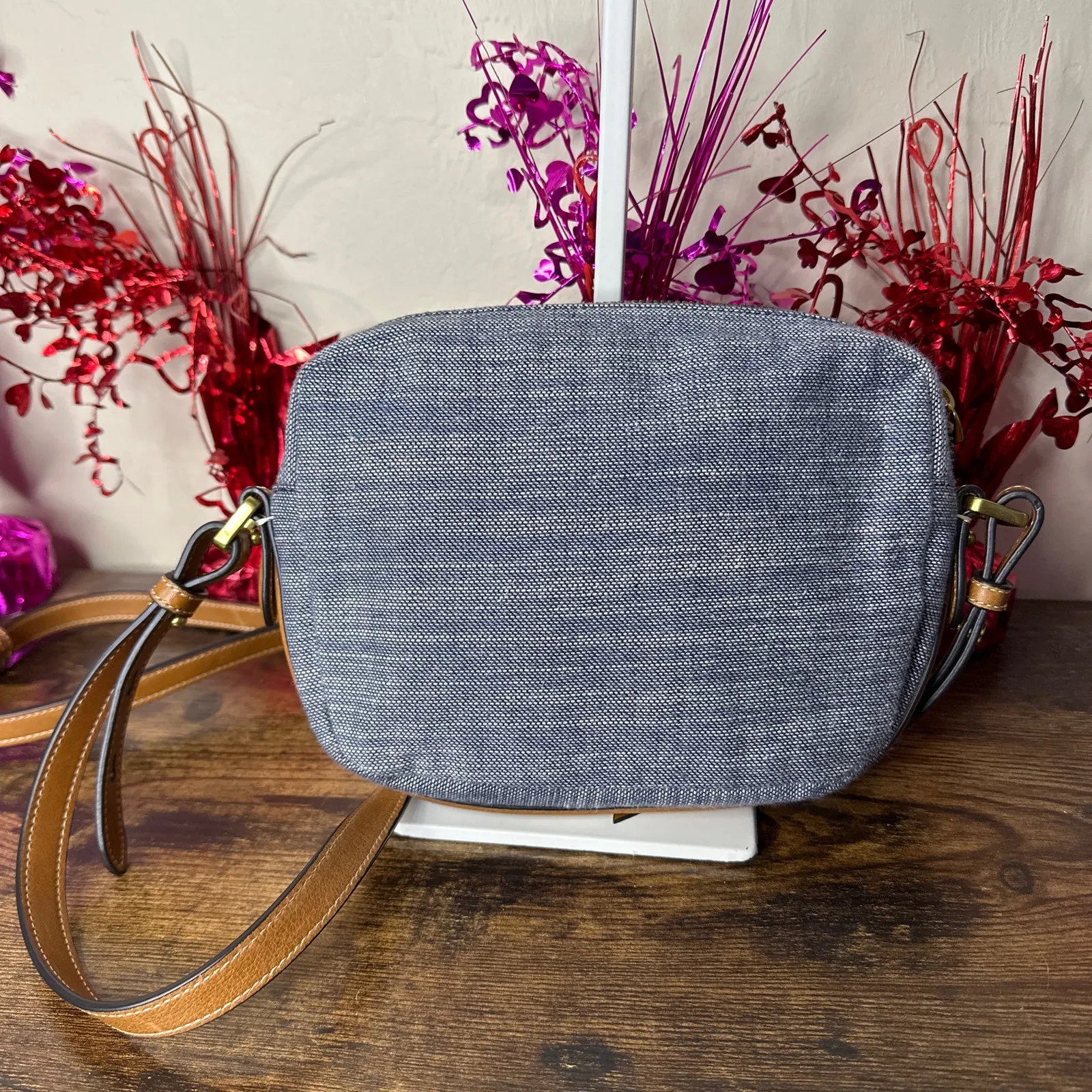 FOSSIL Denim Kendall Crossbody Chambray - Image 2