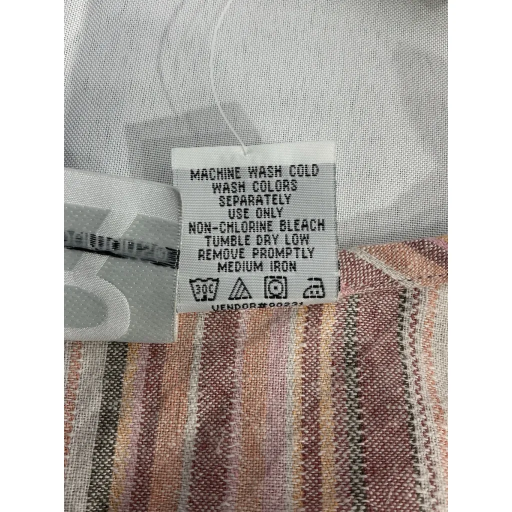 Womans Roamans 26 W Pink Striped 3/4 Sleeve 3/4 Button Up Pullover Blouse NWT Size 26W - Image 4