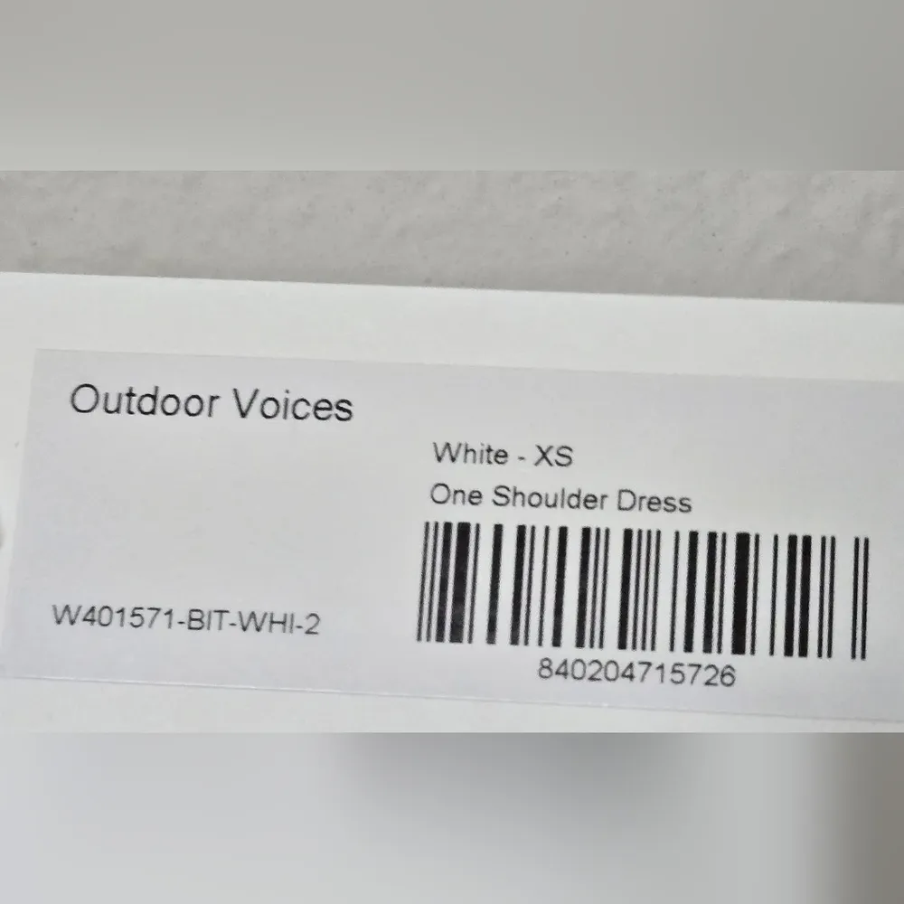 Outdoor Voices Unlined One Shoulder white Dress size XS - Image 7