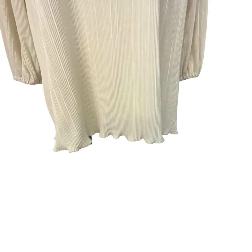 Abercrombie& Fitch Satin Plisse Easy Mini Micro Accordion Pleated Dresss - Image 6