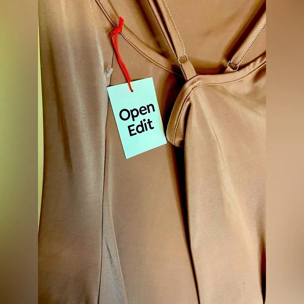 NWT - Open Edit Cross Back Dress - Form Fitting with Front Slit Opening- large - Image 3