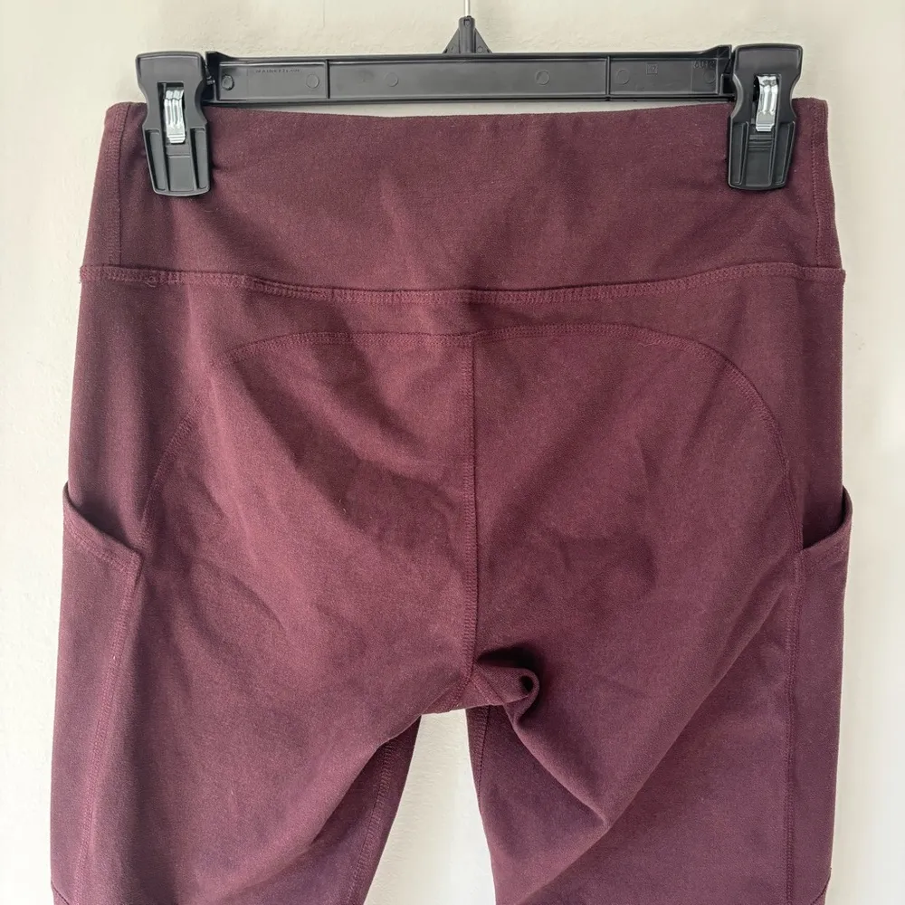 Abercrombie & Fitch Maroon Leggings Athletic Active Wear Gym Athleisure Workout - Image 8