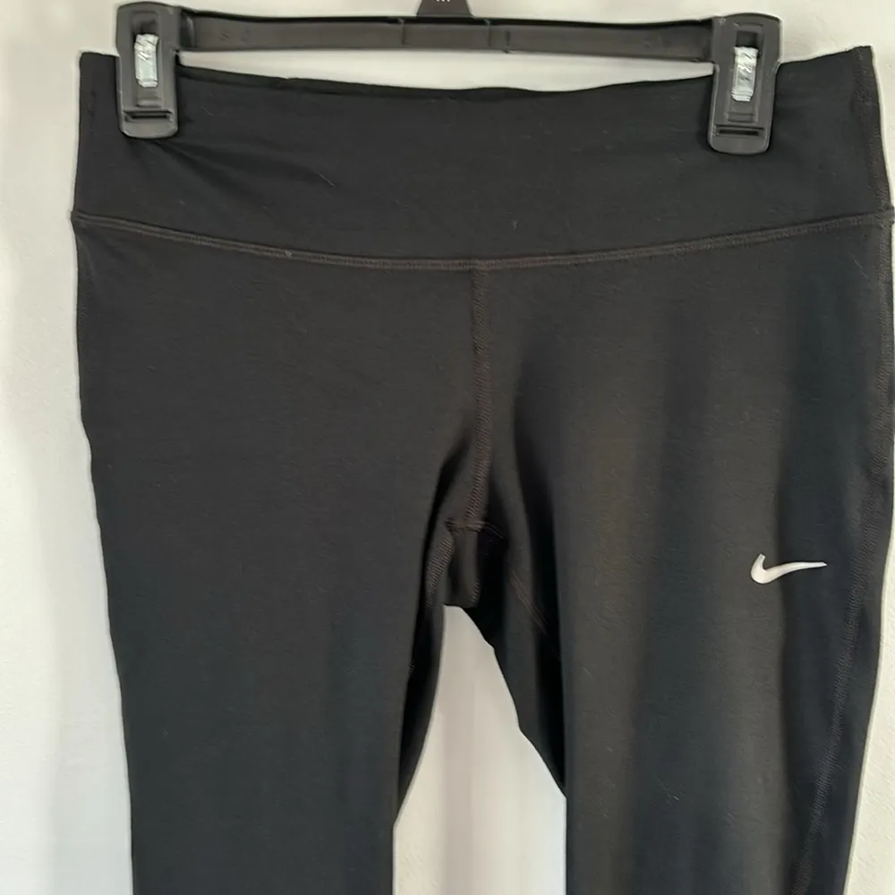Nike Running Leggings Tight Athletic Athleisure Sz Medium Reflective Full Length - Image 3