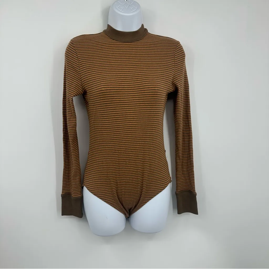 Urban Outfitters Boho Stripe Body Suit Size Medium - Image 3