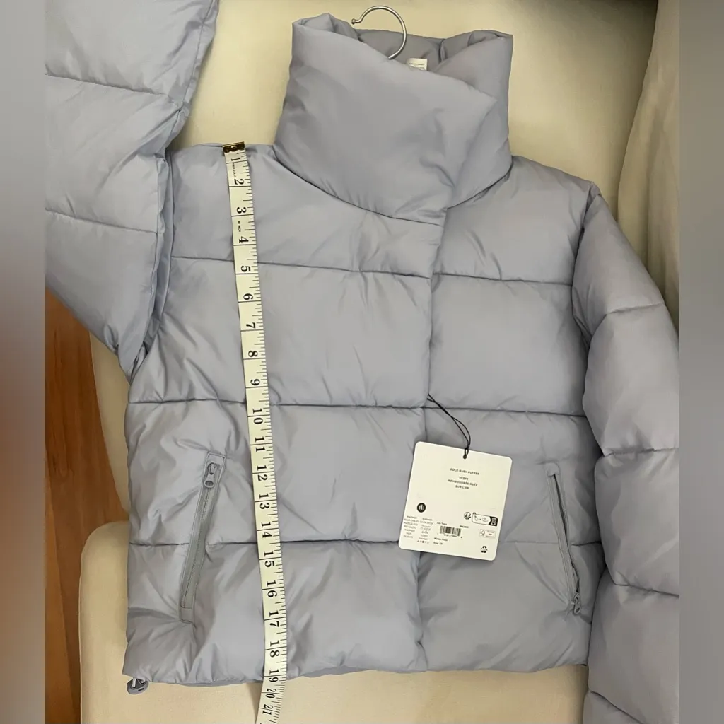 ALO Yoga NWT Gold Rush Puffer Jacket  Winter Frost Size XS - Image 8