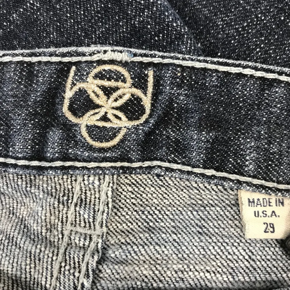 Bebe Carmen 5 Pocket Bootcut Jeans, Blue, 29 - Image 5