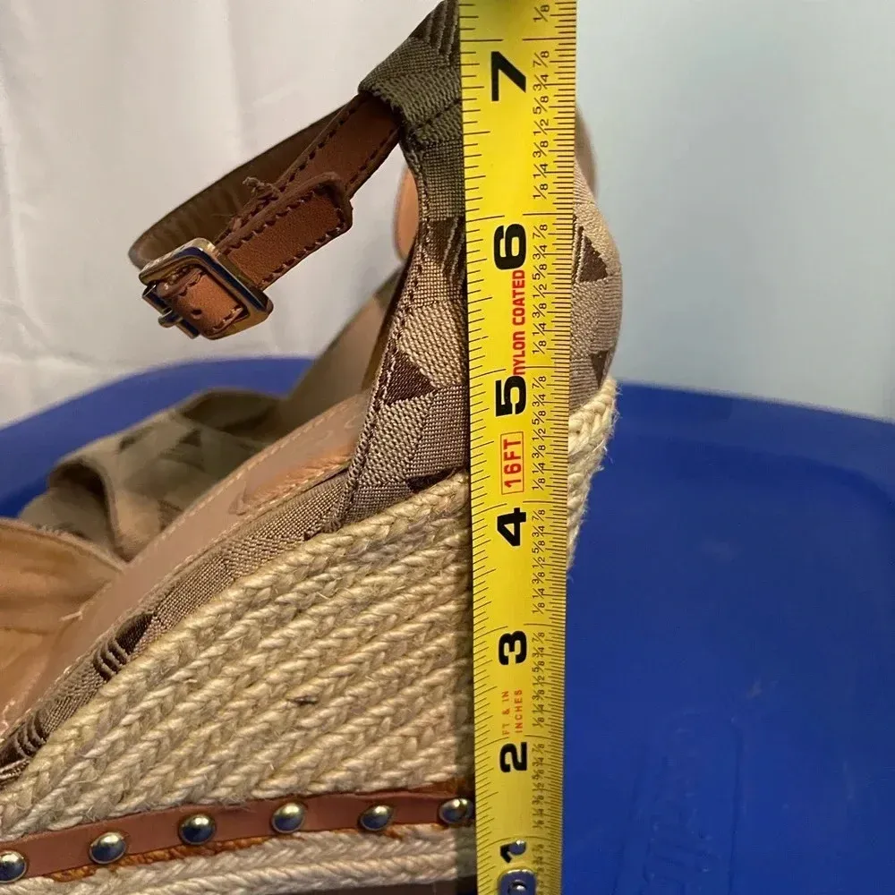 Aldo studded‎ brown wedges - Image 8