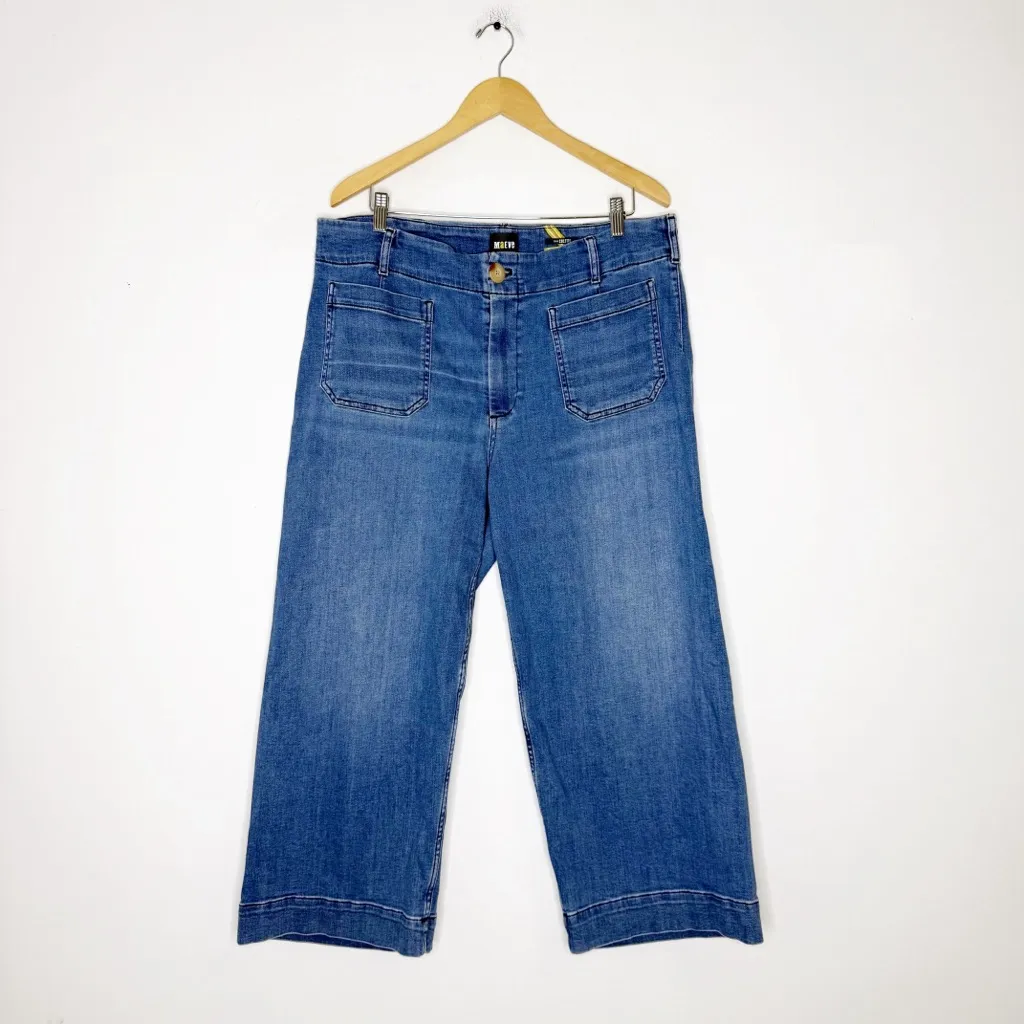 Maeve by Anthropologie The Colette Cropped Denim Jeans Size 16 - Image 3