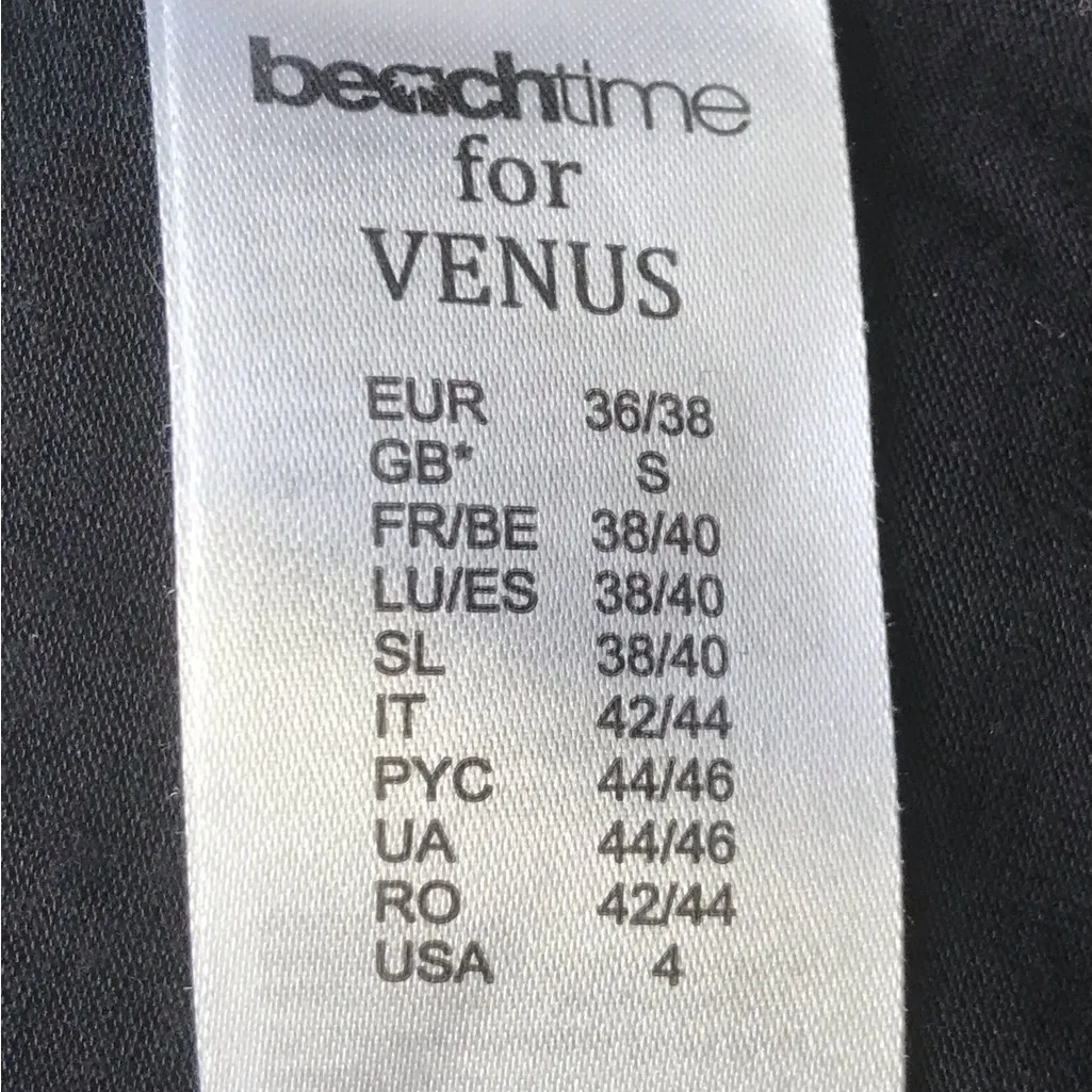 BLACK FRINGE RACERBACK SWIMSUIT COVERUP/BEACH DRESS BY VENUS WOMENS SIZE SMALL … - Image 9