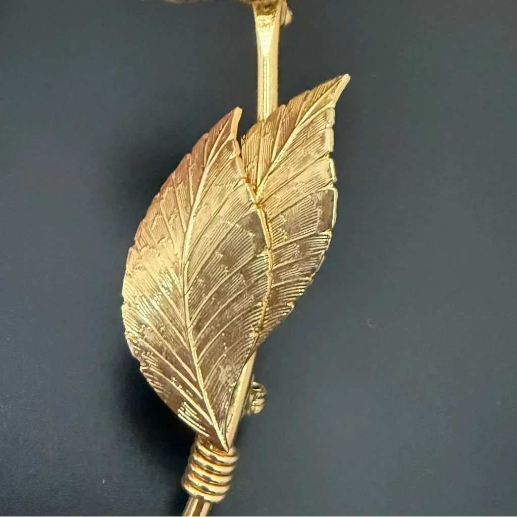 Vintage CORO Textured Gold - Image 7