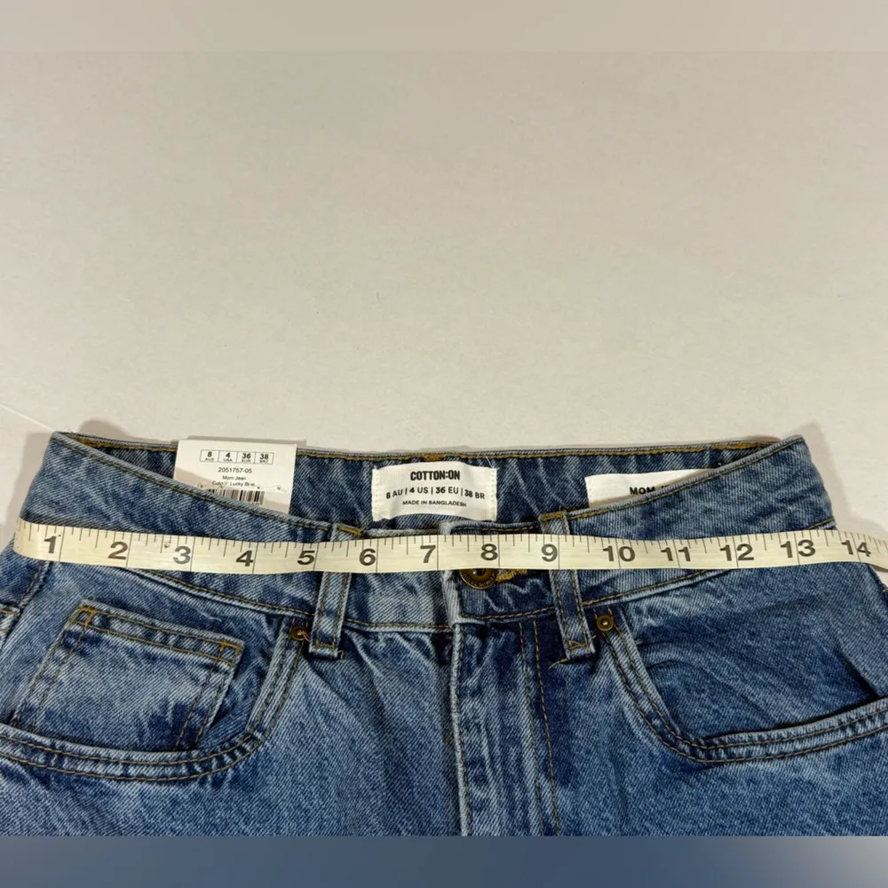 Cotton On Blue Straight-Leg Jeans Timeless Denim - Image 13