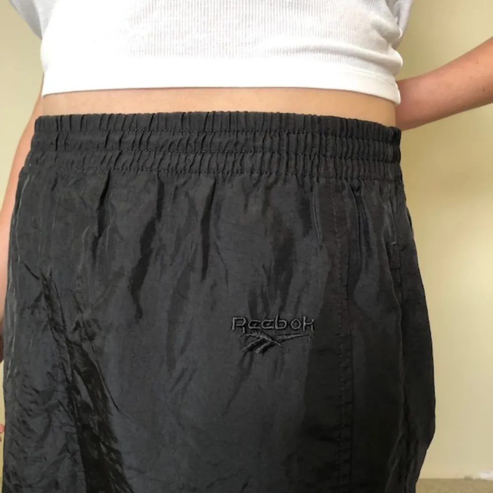 Vintage Reebok Black Windbreaker Track Pants - Image 3