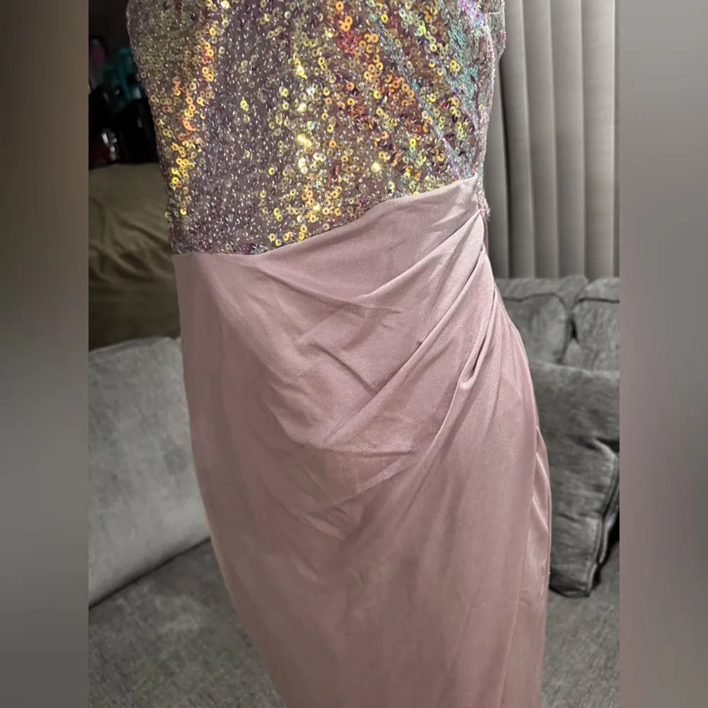 AMTIOUS 🌸 sequin corset dusty pink dress ✨ Size M - Image 11