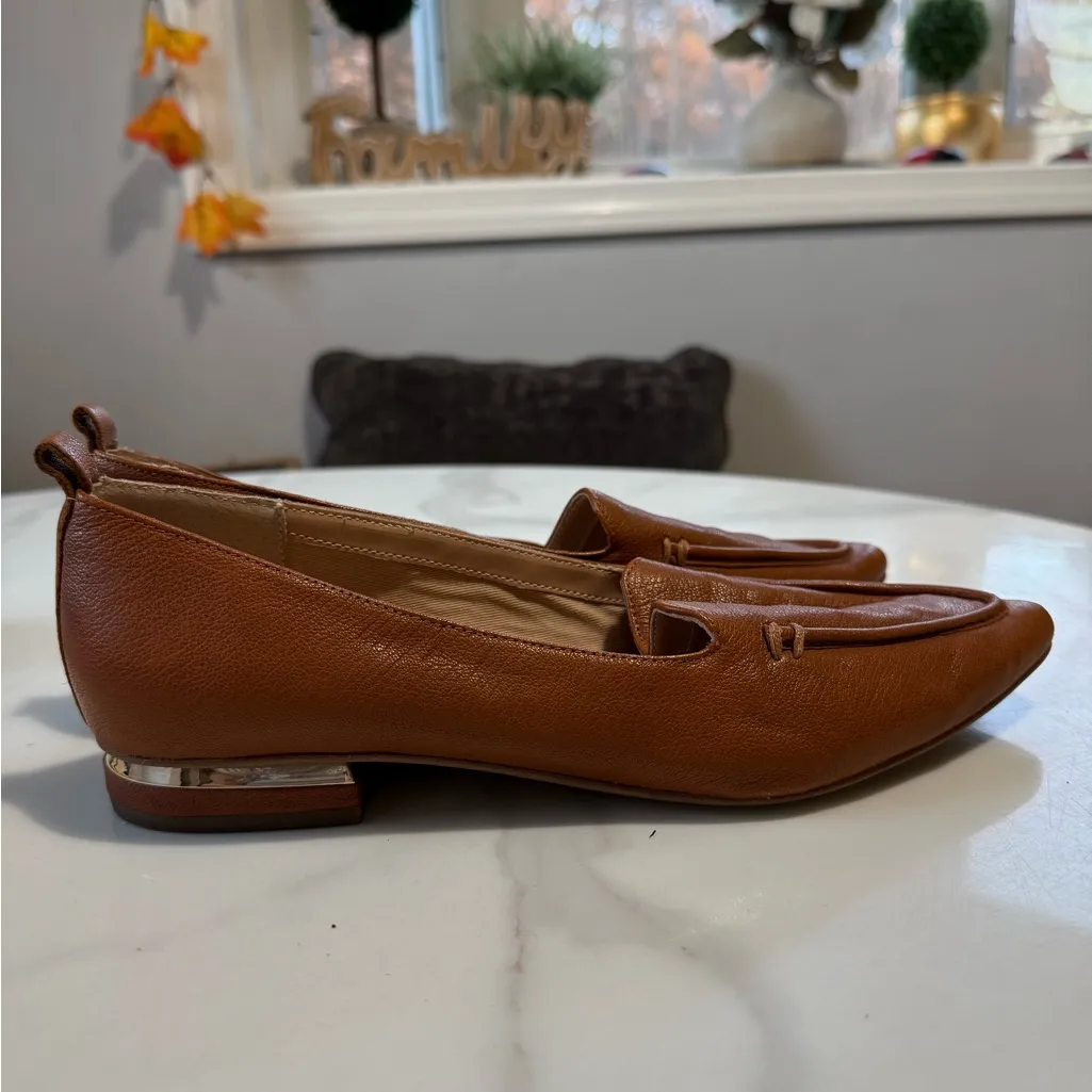 Franco Sarto Women's Tan Leather Loafers - Image 5