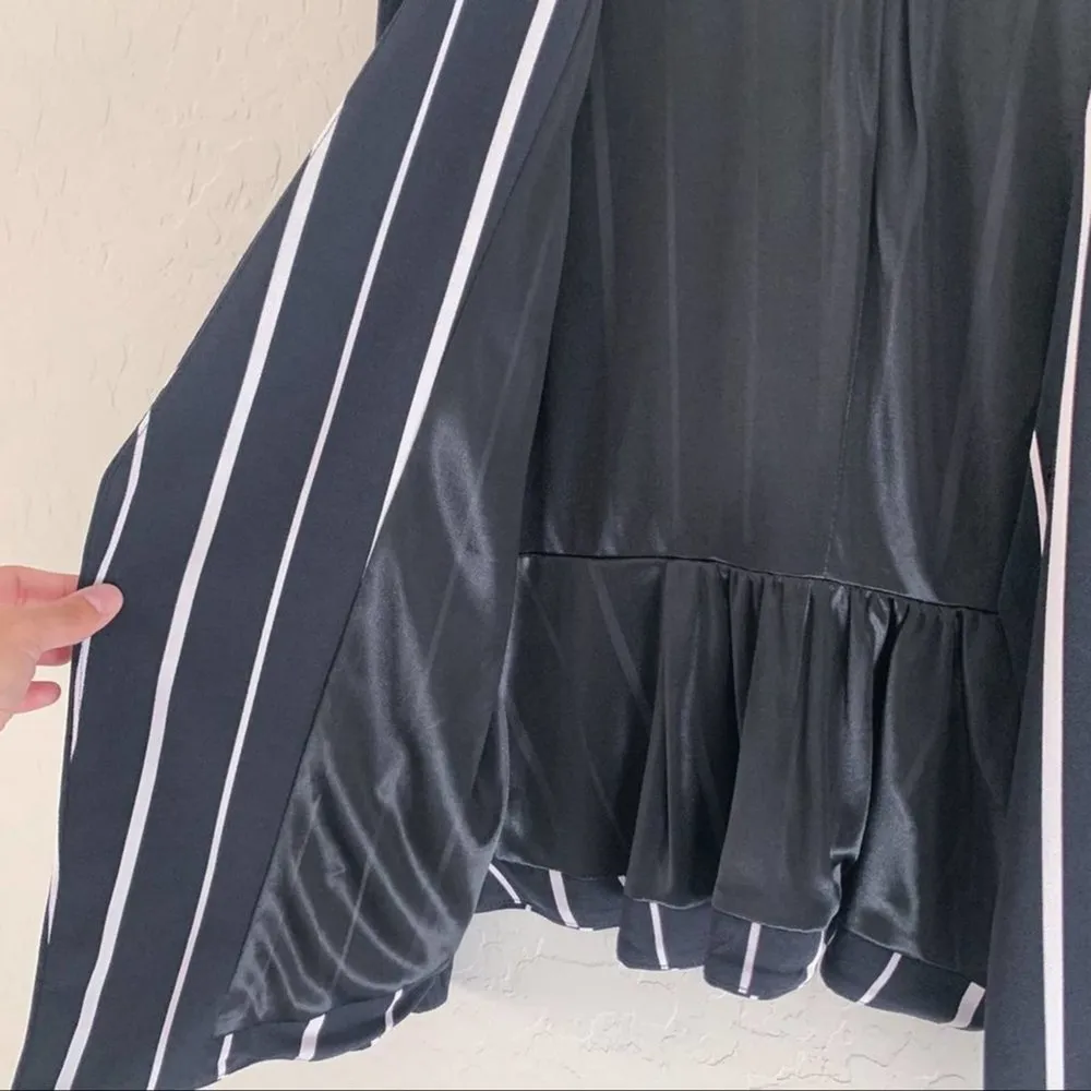 Sequin Hearts  black white stripe blazer - Image 6