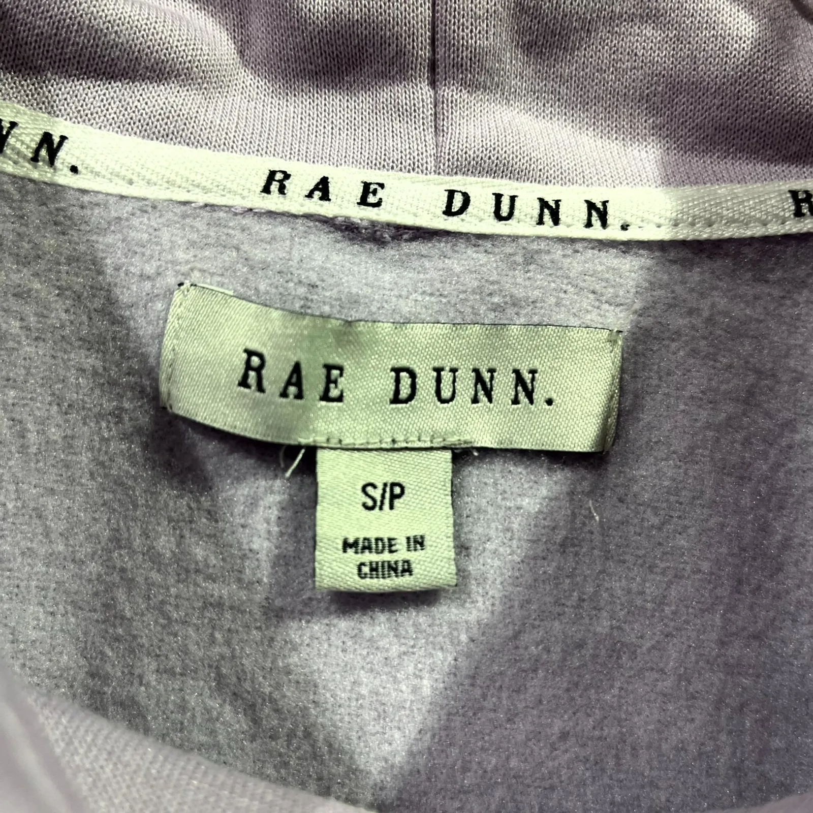 Rae Dunn Mom Life Sweatshirt Women Small Plum Fleece Lined Mock Neck Street Wear - Image 4