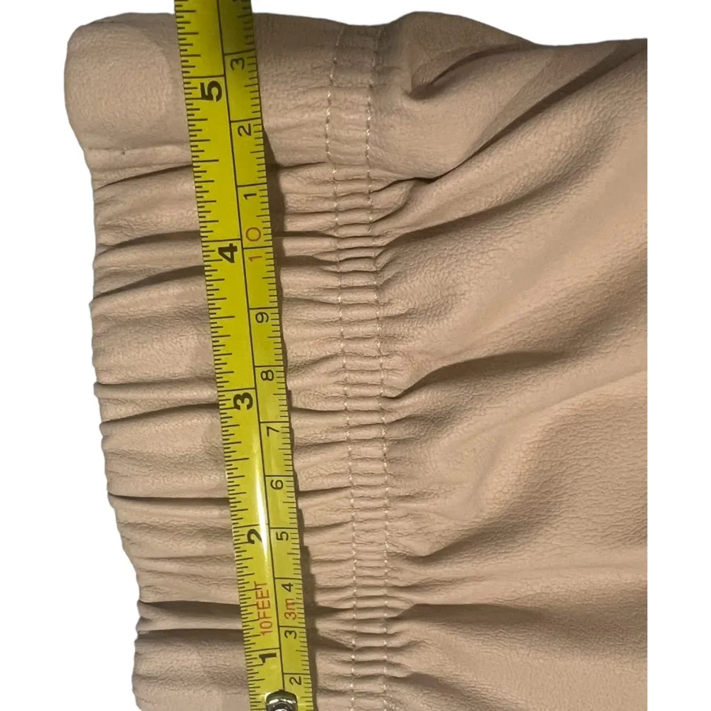 Calia by Carrie Underwood Faux Leather Joggers Size XL Read Measurements Tan - Image 5