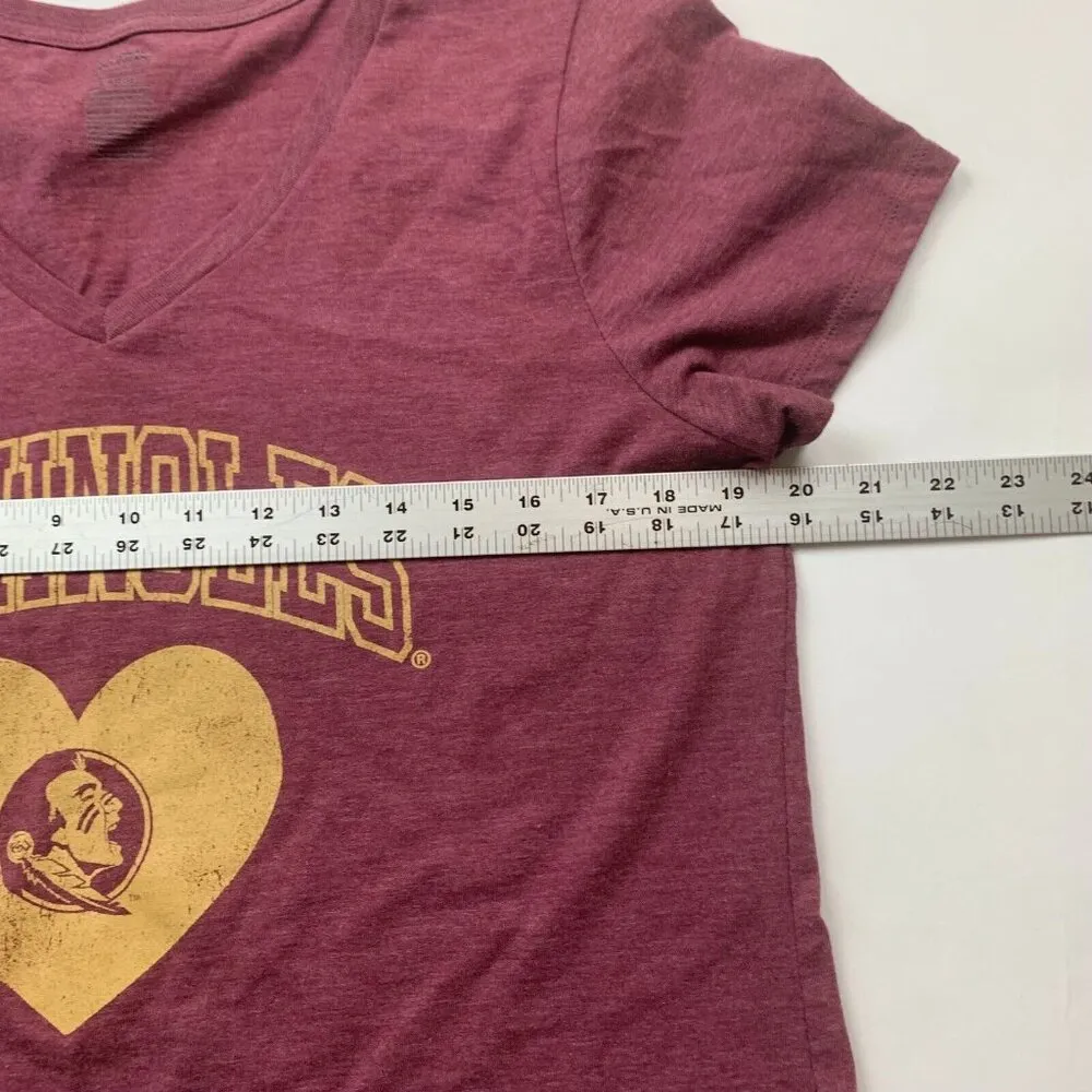 National Collegian Womens top Florida State University Seminoles Size L Maroon Size L - Image 4