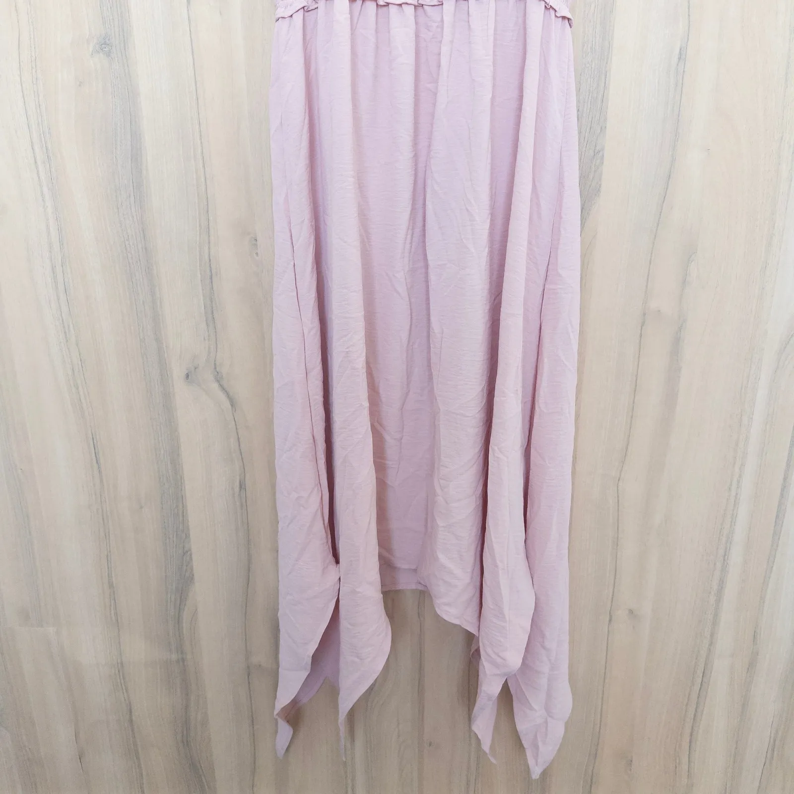 Derek Heart Womens Milkmaid Dress Size L Pink Fairy Boho Romantic Coquette - Image 3