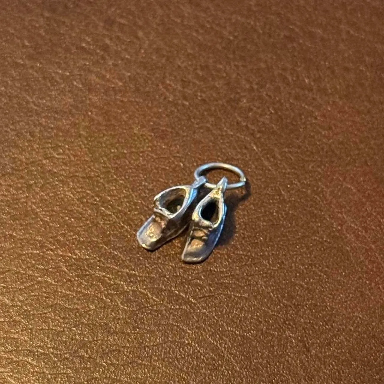 Vintage Sterling Silver Baby Booties Pendant/Charm - Image 5