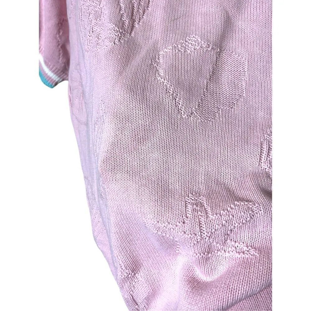 Vintage Isle Of Cotton Light Pink Seashell Beach Theme Sweater‎ Size XL - Image 7