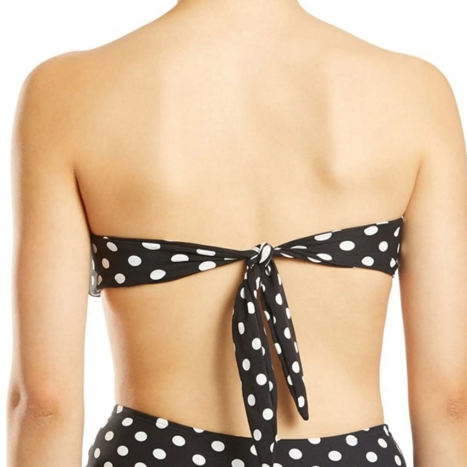 Kate Spade Lia Dot Bandeau Bikini swim Top Lg - Image 2