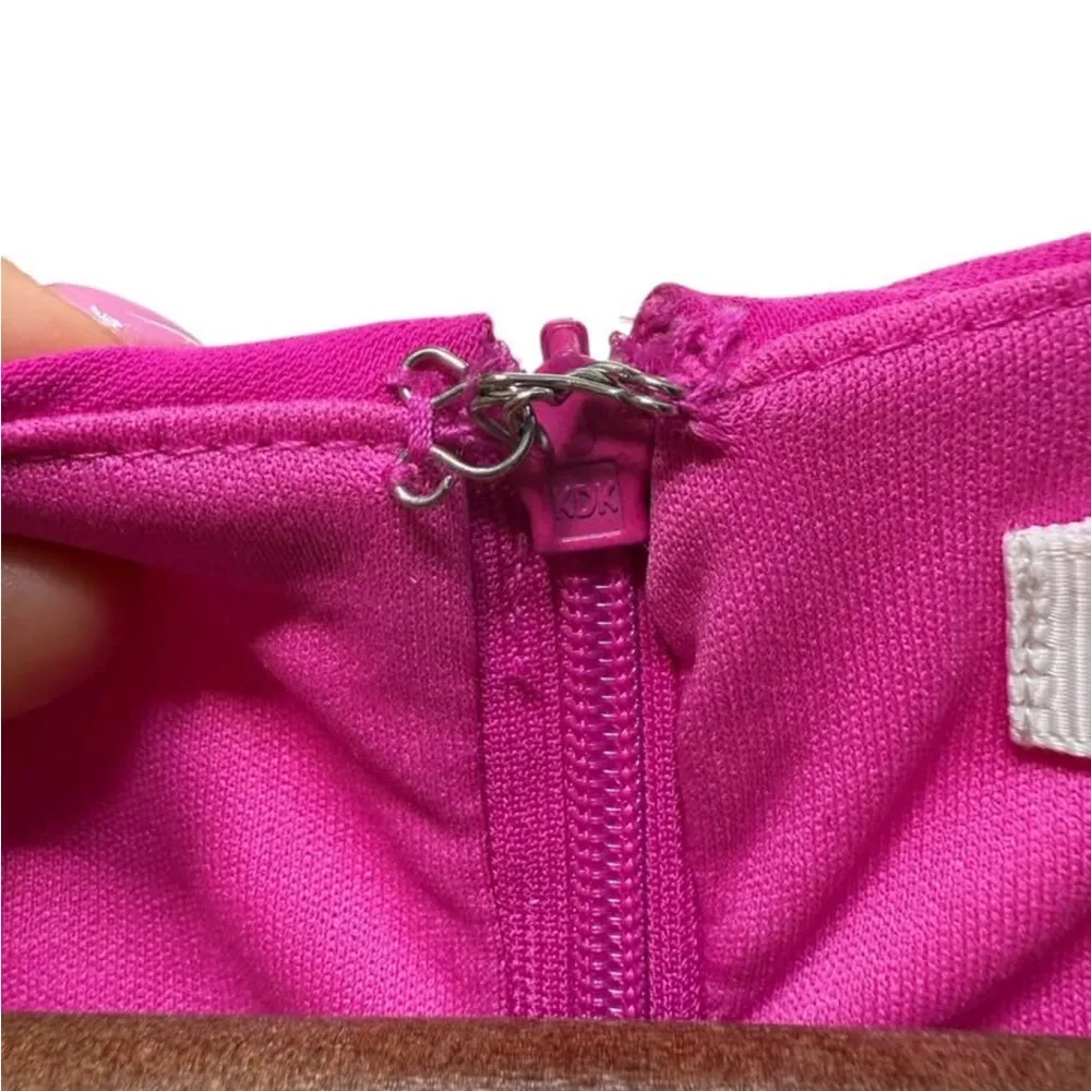 TCEC Flutter Sleeve Dress Pink Size M - Image 6