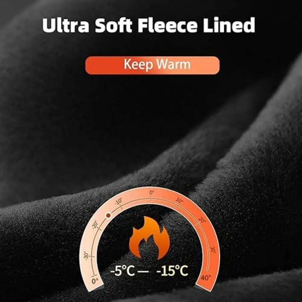 NWT ~ Thick Fur Fleece Lined Pure Black Full Feet Tights ~ Women's Size XL - Image 3