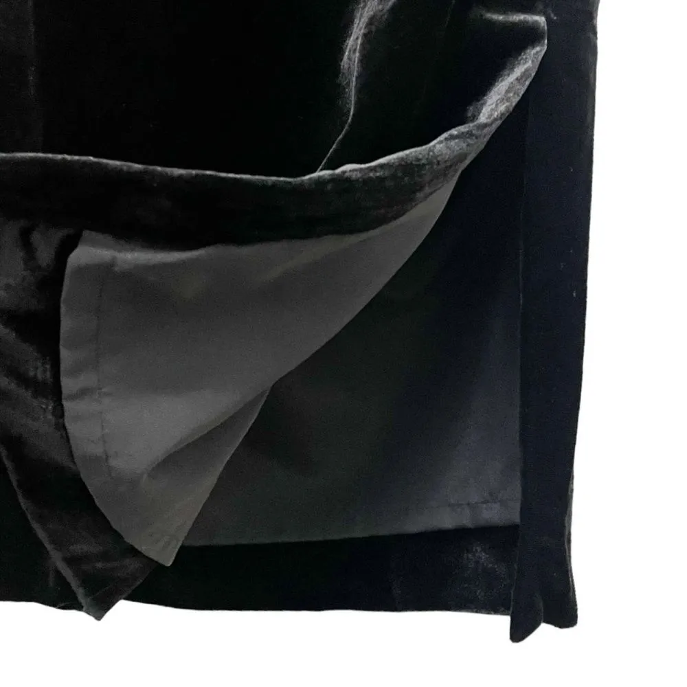 NWT J. Crew Black Velvet Pull-On Midi Skirt Women’s Size Small Party Career NEW - Image 9