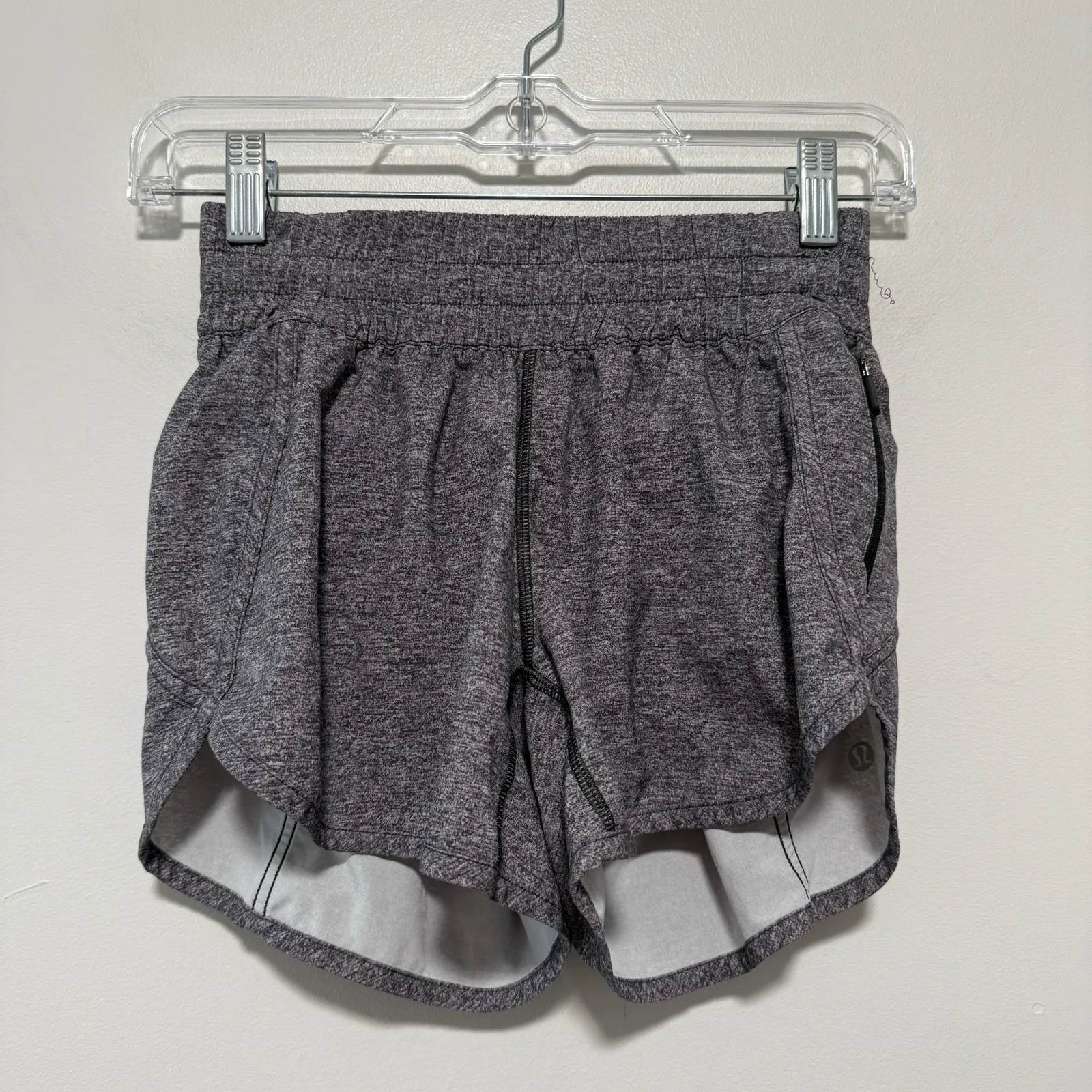 Lululemon Tracker Short V *4"‎ Heather Lux Multi Black Size 4 - Image 5