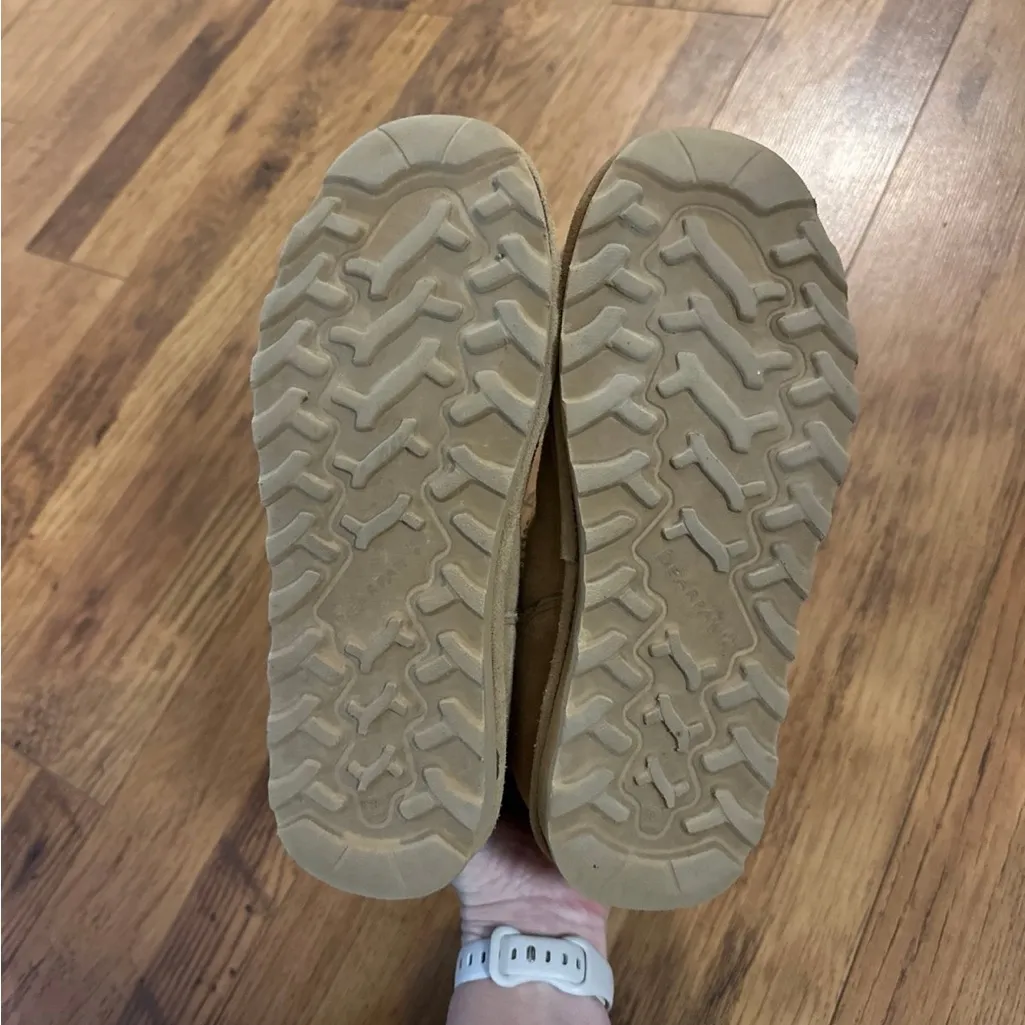 BearPaw Tan Winter Shorty Boots - Image 4