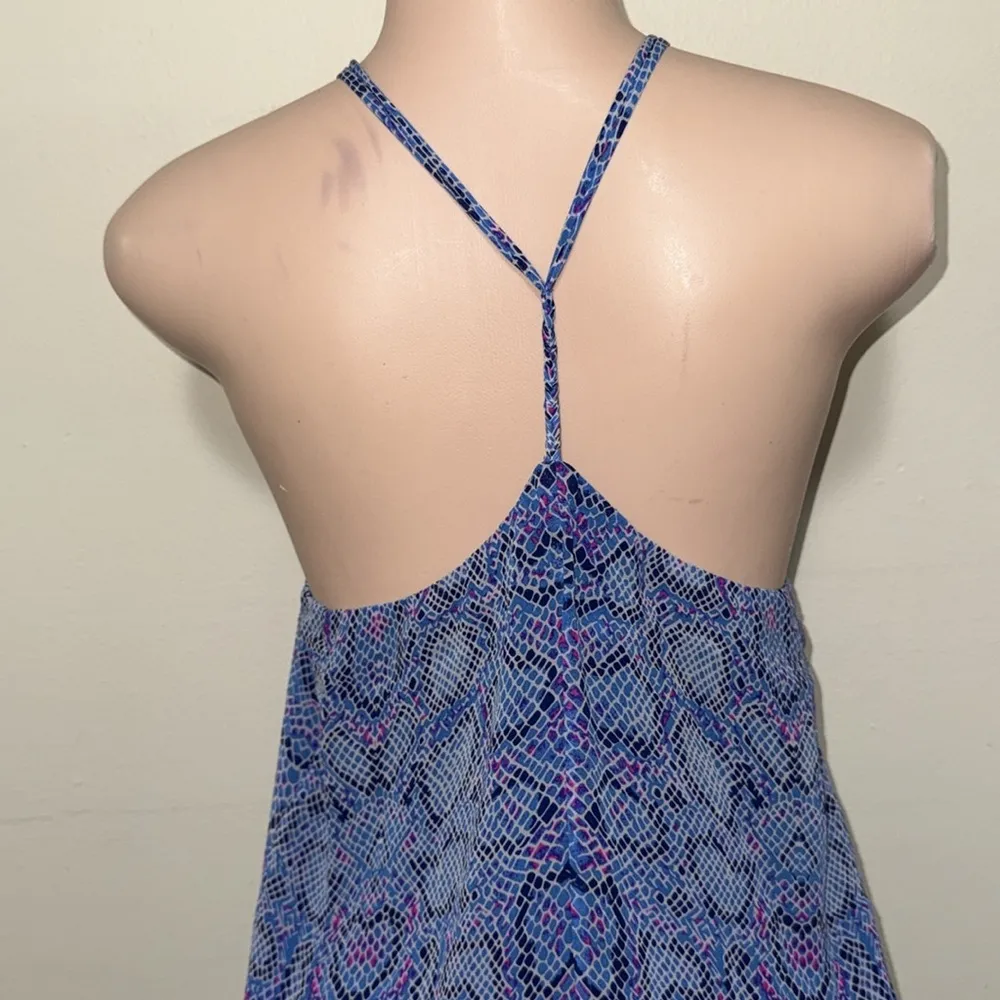 Alice & Trixie by Angela George woman size SMALL dress silk lining blue & pink - Image 5