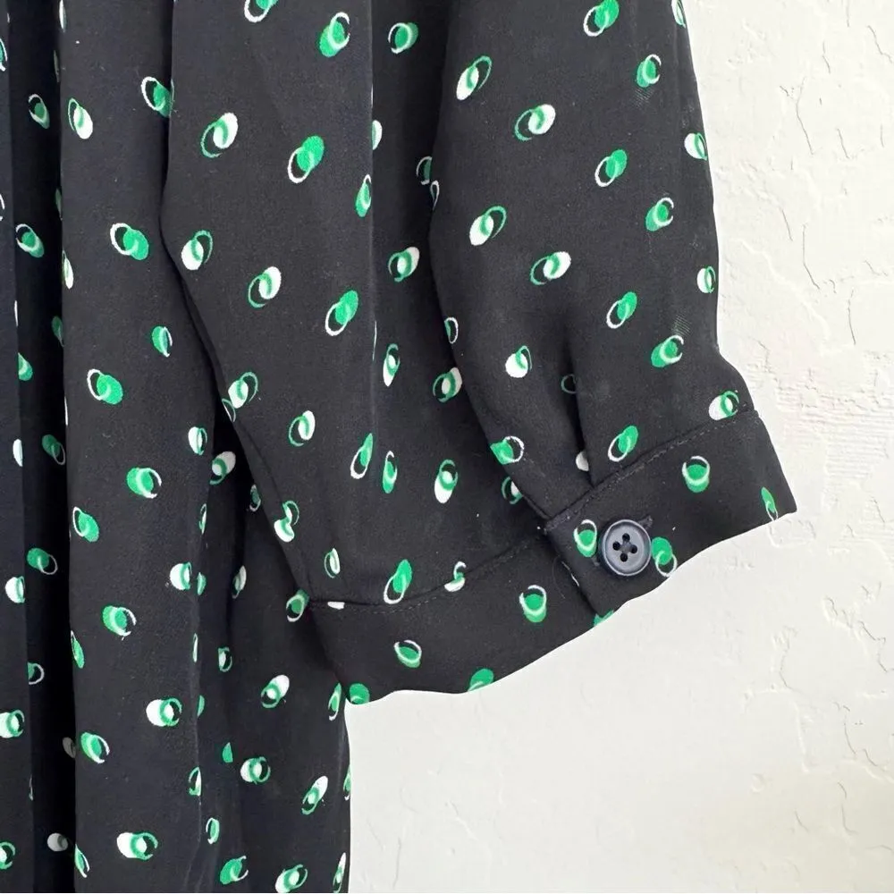 CAbi Olive Martini Navy Button-Down Blouse #5019 Size M - Image 7