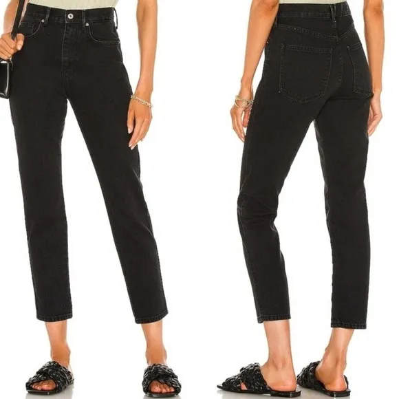 Free People We The Free Stove Pipe Jean In Black Out size 30 - Image 2