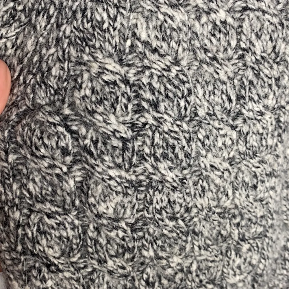 Express Vintage melange chunky cable knit turtleneck wool blend sweater size S - Image 3