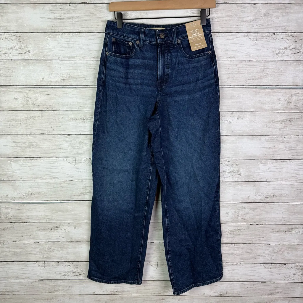 Madewell Curvy Perfect Vintage Wide Leg Jeans Size 26 - Image 2