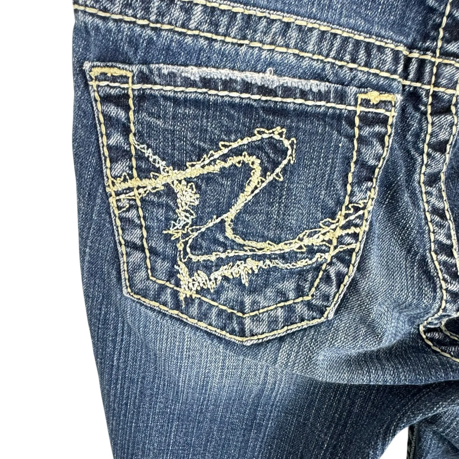 Silver Jeans Cotton Suki Capri Medium Wash Low Rise Cropped Jean Capris Size 27 - Image 6