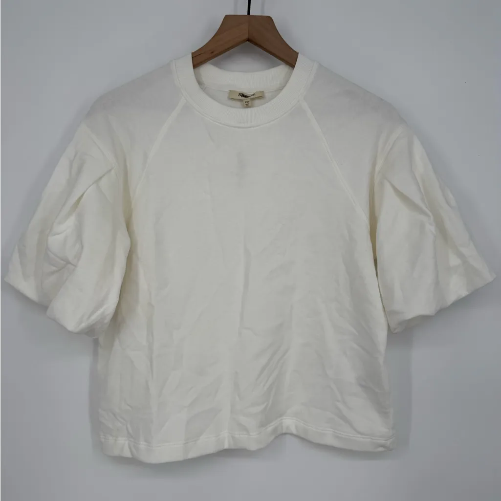 Madewell‎ Puff-Sleeve Sweatshirt Tee Size XXS - Image 2
