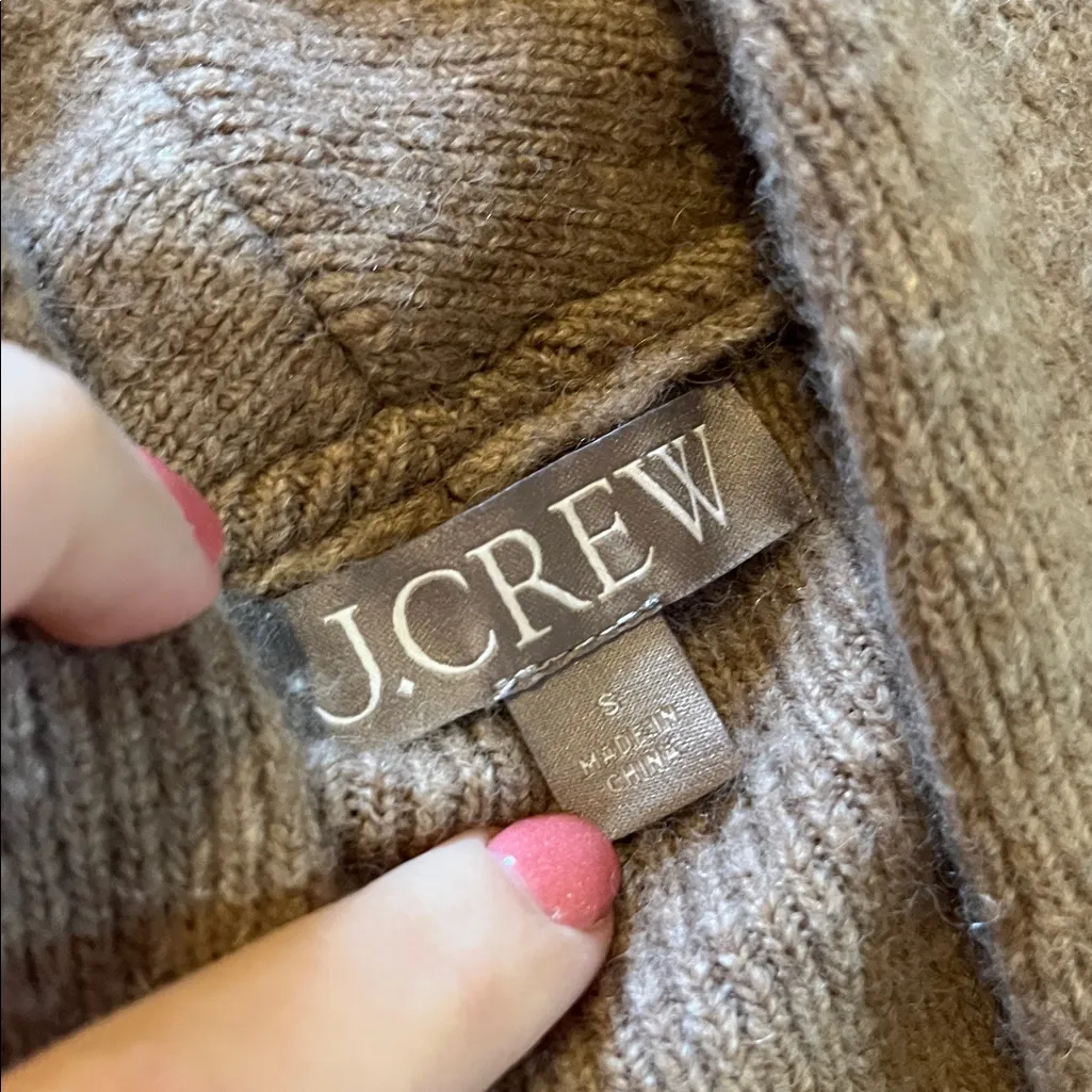 J. Crew Merino Wool Alpaca Blend Cocoon Longline Coatigan Sweater Sz S - Image 4