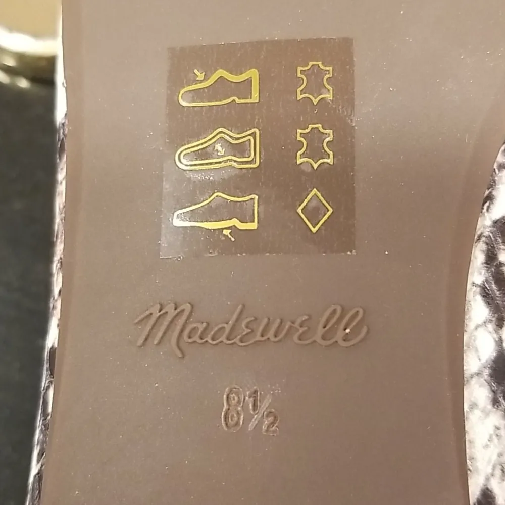 💕MADEWELL💕 Adelle Ballet Flat Snake Embossed Leather 8.5 NWOT - Image 16